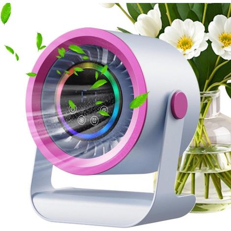 Ventilatore da tavolo,3 velocità,display a LED,montabile a parete,compatto e silenzioso,attività all'aperto e campeggio (1/5)