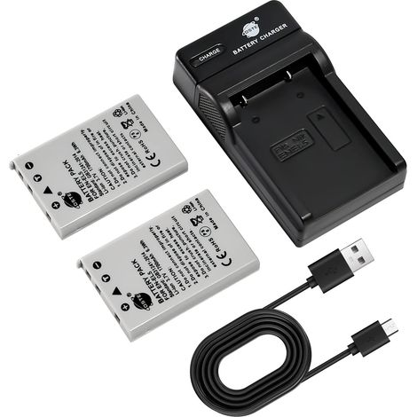 DSTE 2PCS EN-EL5 ENEL5 Batteries et Chargeur Compatible avec Nikon Coolpix P510 P520 P530 P5100 P6000 S10 P3 P4 (1/5)