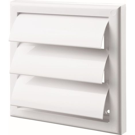 Clapet extérieur DN150 – Grille aération VMC – Empêche retour air – Pour systèmes ventilation – Matériau blanc – Diamètre 150mm – Blauberg