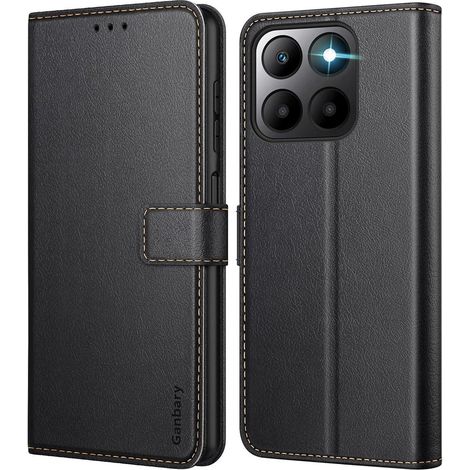 Ganbary Honor 70 Lite Handyhülle Leder Klapphülle Kartenschlitzen (1/5)
