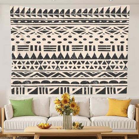 Tapisserie murale humoristique, tapisserie vintage pour chambre à coucher, nappe pour salon, séparateur de porte, rideau 100x75cm (1/5)