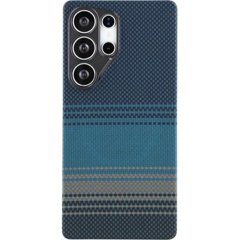 Custodia per Samsung Galaxy S24 Ultra - Fibra aramidica magnetica, blu