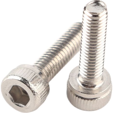 Vis à tête cylindrique creuse hexagonale en acier inoxydable SS304, filetage métrique M3 (M312) (1/5)
