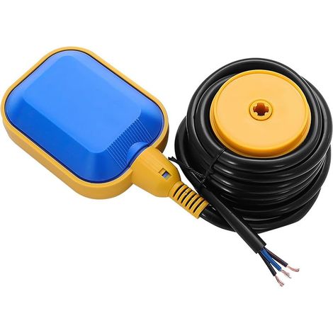 Interrupteur a Flotteur pour Pompe à Eau, 5m 250V / 16A Pompes de Contrôle Automatique Interrupteur à Flotteur