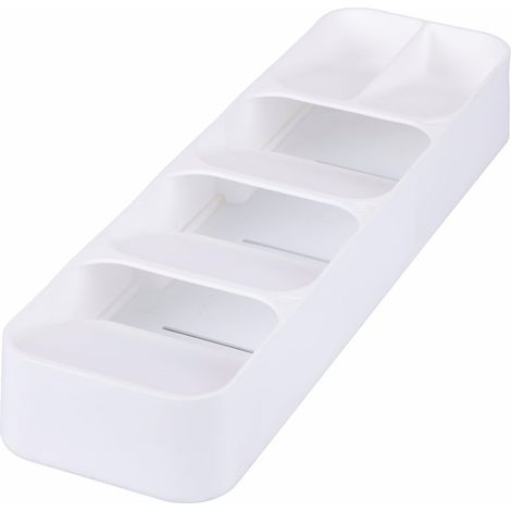 PORTA POSATE ORGANIZER DA CASSETTO BIANCO 5 SPAZI (1/3)