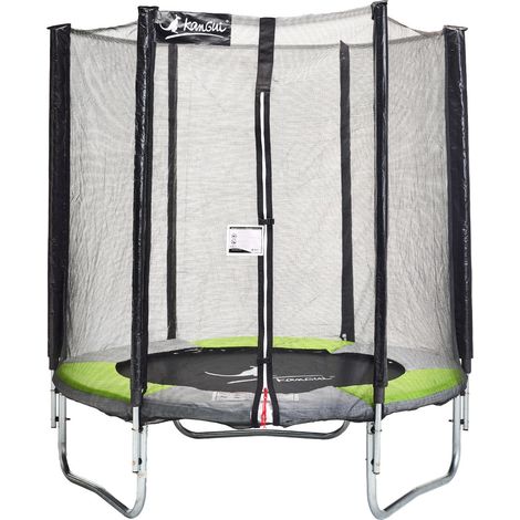 Trampoline KANGUI RALLI Ø 183 cm Compact Enfant Filet sécurité Jardin CE NF EN71-14 (1/4)