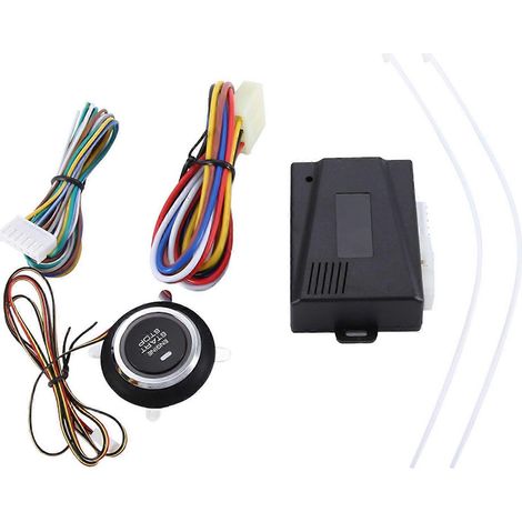 Universelles 12V-Auto-Ein-Tasten-Startsystem mit Fernbedienung für Vorheizen und Kühlung (1/3)