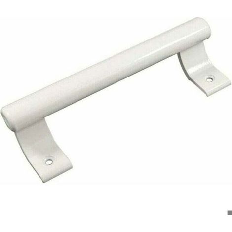 1 Poignée de porte coulissante,Alliage d'aluminium,200 mm,Blanc,Intérieur et extérieur (1/4)