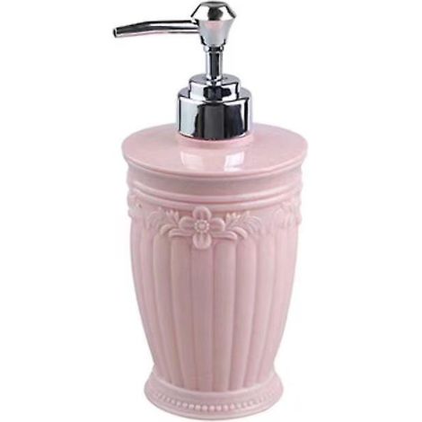 Flacon de gel hydroalcoolique sculpté de style européen, flacon à pression pour gel douche - Flacon distributeur de salle de bain vide et original (1/5)