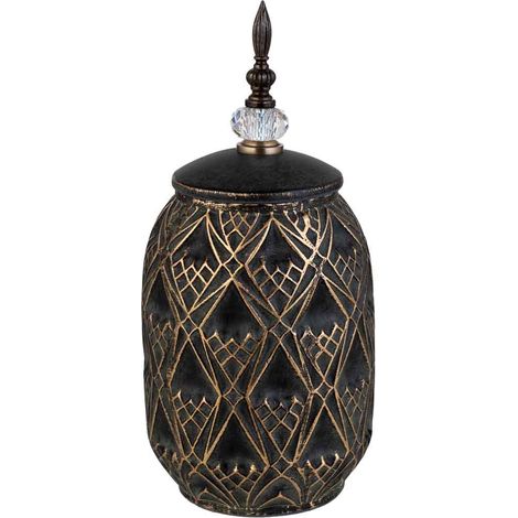 Jarrón de cerámica  marrón, d17x36h cm (1/5)