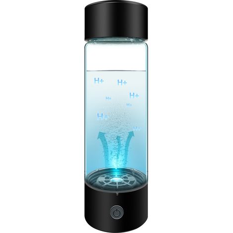 Wasserstoffgenerator mit PEM SPE-Technologie, 330 ml nachfüllbare Wasserstoffwasserflasche - Tragbarer Wasserstoffionisator für Männer und Frauen, zur Verwendung zu Hause, im Büro oder auf Reisen. (1/5)
