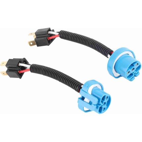 Stück 9007 Stecker auf H4 Buchse Scheinwerfer-Umrüstkabel-Adapter (1/5)