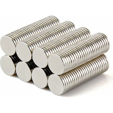 50 massive Neodym-Magnetstücke N42 8 x 1 mm runde Scheiben Supermagnete
