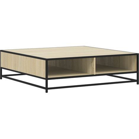 Maison Exclusive - Couchtisch Sonoma-Eiche 100x100x30 cm Holzwerk