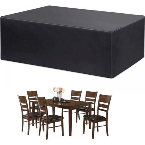 Garden Furniture Cover, Garden Table Cover, Protective Tarpaulin, Garden Furniture Protective Cover, Heavy Duty Waterproof Outdoor Furniture Protection 210D Oxford (170x94x70cm) (1/5)