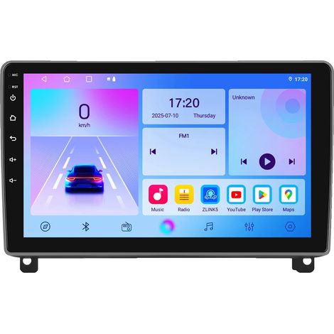 Radio de voiture, écran QLED, compatibilité avec smartphone, compatible avec Peugeot 407 2004-2011, T2CP-2G 32G-4cores (1/2)