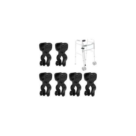Geeignet für das 6-teilige Stockständer-Set Lntyq, 360-Grad-drehbarer Stockhalter, Stockständer geeignet für Rollstuhlrohre mit einem Durchmesser von 2,5-3,1 cm, rollstuhlspezifischer Stockständer.