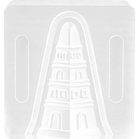 Transparente Acryl-Räucherkegelform in Pagodenform, handgefertigt, Rückfluss-Duftform, klare Form, DIY-Bastelwerkzeug