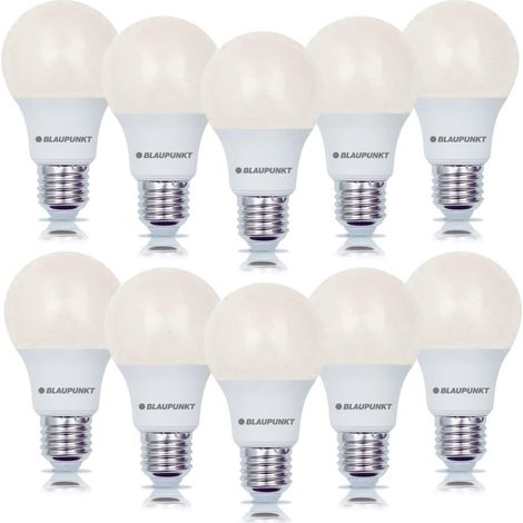 E27 Ampoule standard 9W 900 lumens 2700K Blanc chaud, Lot de 10 (1/5)
