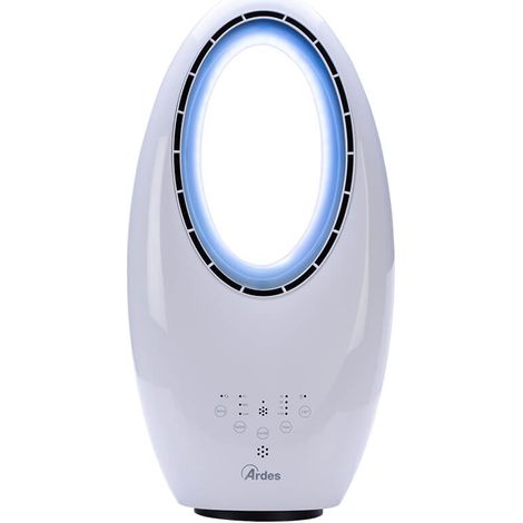 Ardes AR5BL1B Rotorloser Zyklonventilator mit weißer LED-Lampe