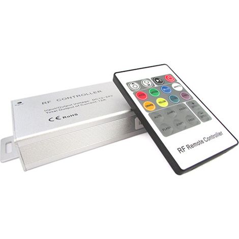 Centralina RGB Controller Telecomando RF Remote Wireless Con 20 Tasti Per Bobina LED 12V 24V 12A (1/3)