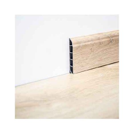 BATTISCOPA PER PAVIMENTO IN SPC Colore Rovere grigio