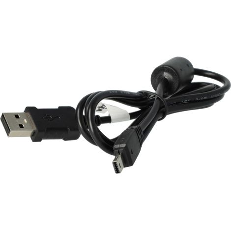 vhbw USB-Kabel kompatibel mit Casio Exilim EX-ZR100, EX-ZR10, EX-Z90, EX-ZR 20, EX-ZR300, EX-ZR200, EX-ZR1000 Kamera, Camcorder - Datenkabel, 100 cm (1/5)
