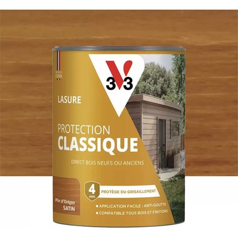 Lasure Protection Classique V33 4 ans Pin d'Orégon 0,75 L (1/3)