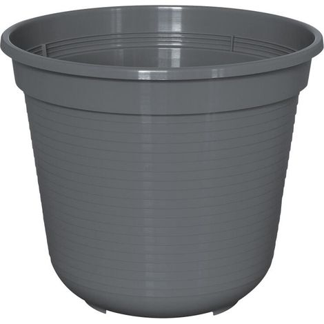 Geli Pflanztopf Standard Ø 24 x 21 cm anthrazit Blumentöpfe & Übertöpfe (1/2)