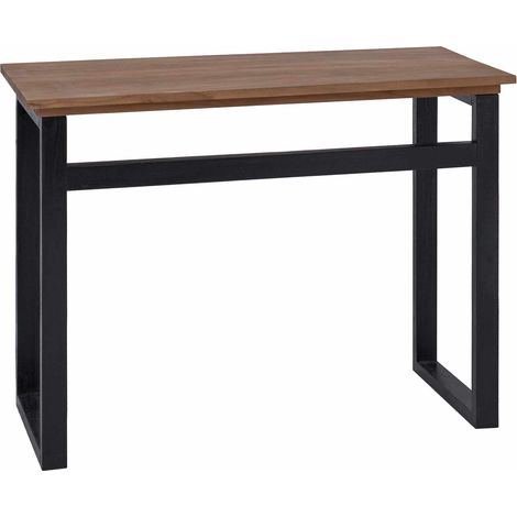 Escritorio Natural Madera de teca maciza 100 x 45 x 75cm vidaXL (1/5)