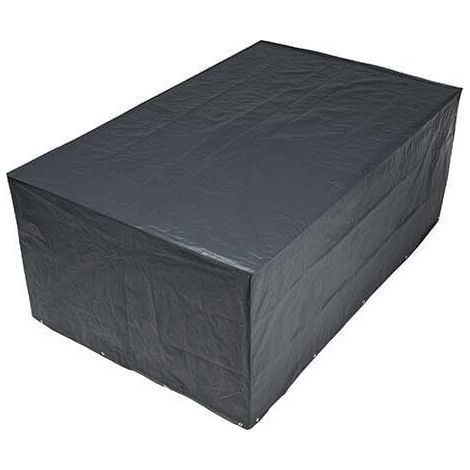 Housse de protection pour table rectangulaire et chaises de jardin, Dimensions H90 x 225 x 143 cm