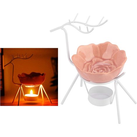 Brûleur d'Encens en Céramique Cerf - Diffuseur d'Huiles Essentielles pour Aromathérapie (1/5)