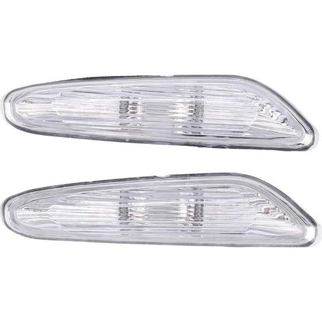 Feu de Position Latéral de Voiture Tour Signal Lumineux,Clignotant Abat Jour Gauche et Droit pour E90 / E91 / E92 / E93 2006-2011(Transparent) (1/5)