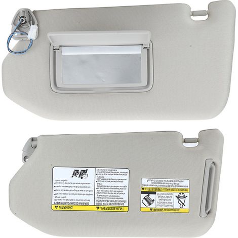 Pare-soleil gauche côté conducteur avec lampe, gris 96401-9PB0A, compatible avec Infiniti QX60 JX35 (1/5)