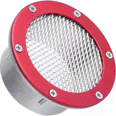 Grille d'aération de pare-chocs pour voiture de course, entrée d'air froid, cache d'aération universel pour pare-chocs, accessoires auto 3/3,5/4" (rouge 3,5 pouces) (1/5)