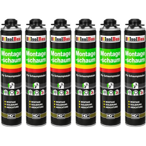 IsolBau Pistol Mounting Foam B2 Montageschaum 6 x 750 ml (1/5)