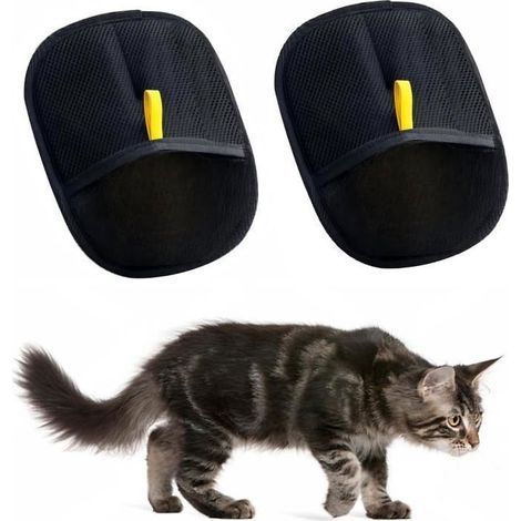 100 Pièces Gant Poil Chat, Double Face Brosse Poils Animaux, Utilisés Pour Le Nettoyage, L'épilation Et La Beauté Pour Les Canapés (1/5)