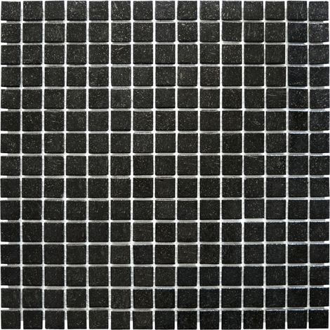 MOSAIQUE DECORATION NOIR TRAME NYLON 1 PLAQUE 32,7 x 32,7 CM CASA LINEA