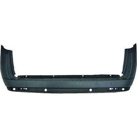 Pare-choc arrière à peindre avec trous radars 1 porte Fiat Doblo 2 depuis 2010