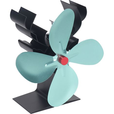 Cheminée Ventilateur Noël Style 4 Pales Moteur Unique Métal Thermodynamique Radiateur Ventilateur (1/5)