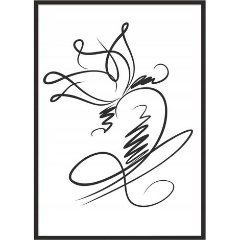 Póster con marco 53x73 cm Flor P1069 (1/4)