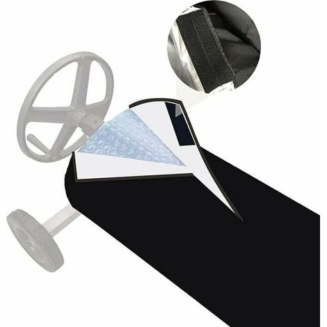 Couverture Enrouleur Bâche Piscine En Tissu Imperméable Housse De Protection, (1/5)