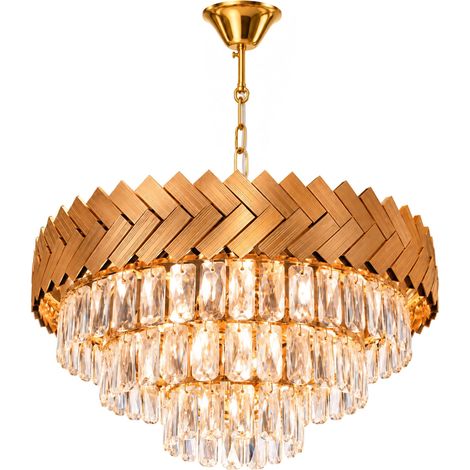 Toolight Kristall-hängelampe APP1942-3CP 50cm Gold (1/5)