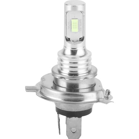 GARRYFIZH Puce d'ampoule LED de phare antibrouillard pour voiture de moto avec prise H4 80W DC 12V 24V (bleu glace 6000K)