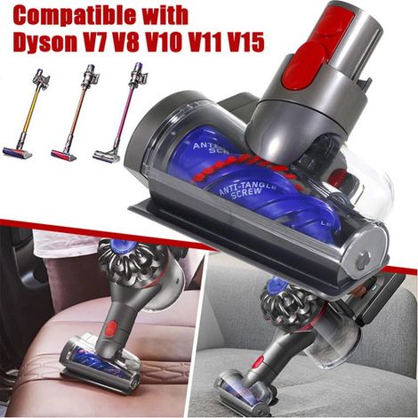 Mini brosse anti-emmêlement motorisée compatible Dyson V7/V8/V10/V11/V15 (1/5)