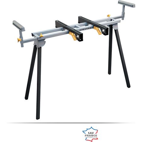 Peugeot – Support de scie universel extensible 1000 à 2500 mm – Système de fixation à verrouillage rapide – Charge maximale 100 kg