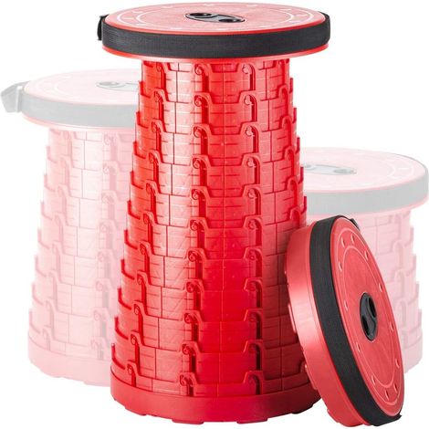 Tabouret télescopique portable, tabouret léger de camping, siège pour le camping, les barbecues, la pêche, la randonnée et le jardinage.