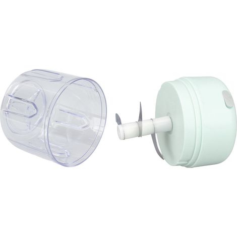 Mini hachoir à ail électrique grande capacité, moteur puissant, robot culinaire en acier inoxydable 304, 250 ml, vert (1/5)