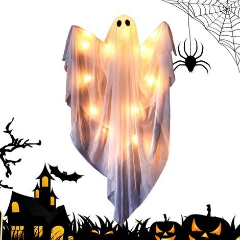 Fantôme d'halloween Décoration Fantôme Lumineuse Intérieure (1/5)