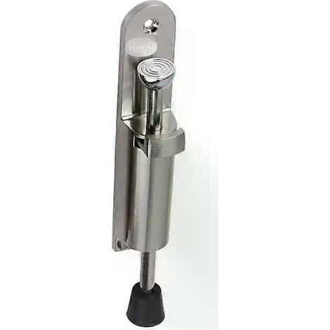 HONORNIC - Butée de porte télescopique à ressort, robuste, en métal, position réglable, avec cales de frein au pied pour joint inférieur de porte